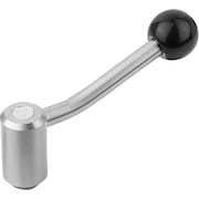 KIPP Adjustable Tension Levers in stainless, with int. thread, inch, 20° K0109.2A41